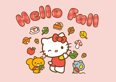 Hello Kitty Fall Cartoon