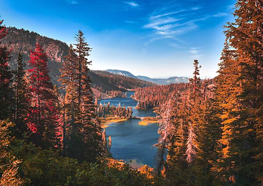 Autumn Lake Landscape