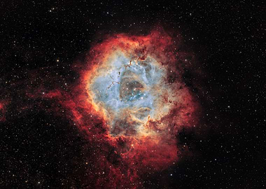 Rosette Nebula in Deep Space