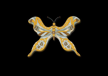 Retro Butterfly Illustration