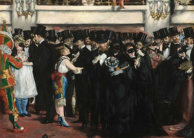 Masked Ball at the Opera Painting