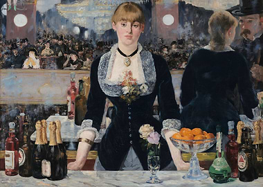 A Bar at the Folies-Bergère Painting