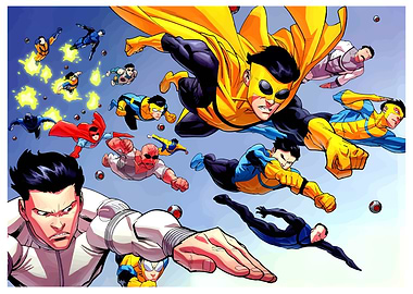 Invincible Comic Book Superhero Team