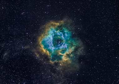 Rosette Nebula in Deep Space