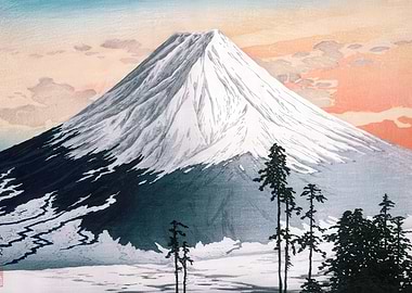 Mount Fuji Landscape Art