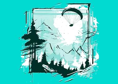 Paragliding Grunge Style