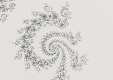 Fractal Plant on Light Background