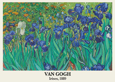 Van Gogh Irises Painting