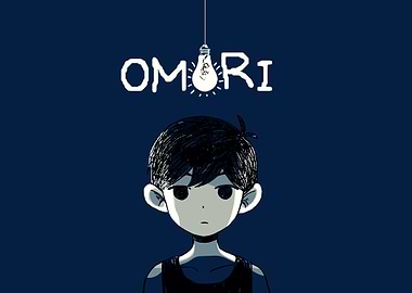 Omori character art with lightbulb