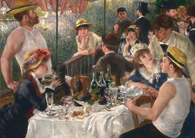 Luncheon of the Boating Party Painting