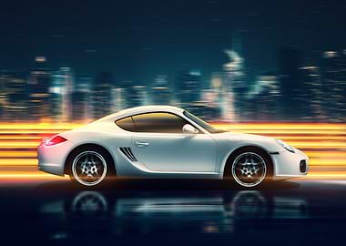 Porsche Cayman Night Drive