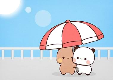 Cute Bear Panda Umbrella