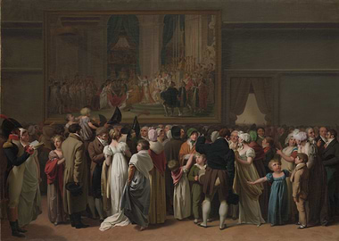The Public Viewing David's 'Coronation' at the Louvre