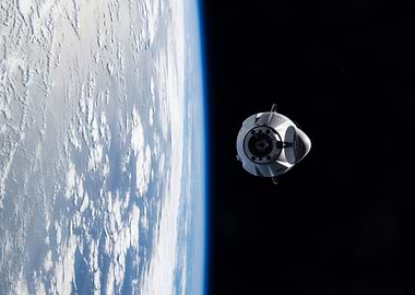 Spacecraft Docking With Space Station