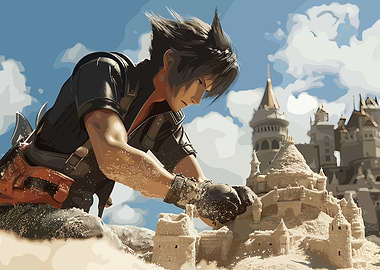 Game Character Building Sandcastle