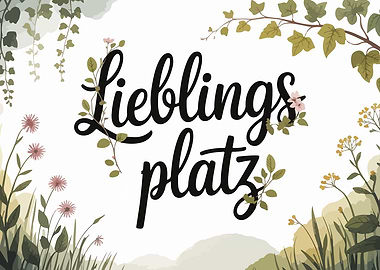 Lieblingsplatz Floral Illustration