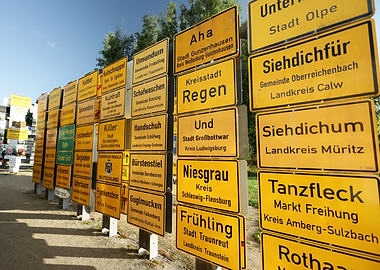 German City Signs Collection