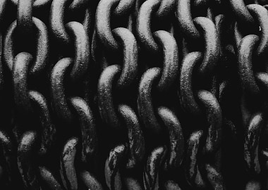 Black and White Chain Texture