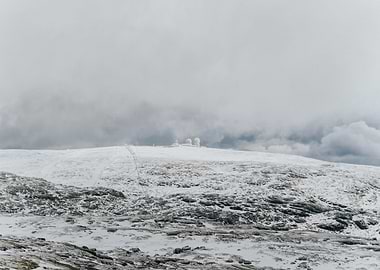 Snowy Mountain Observatory Landscape
