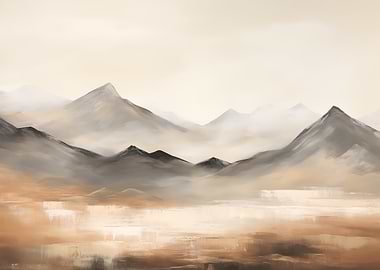 Misty Mountain Landscape