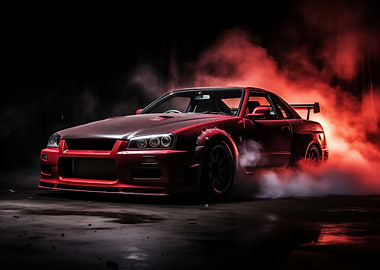 Nissan Skyline R34 Smoke