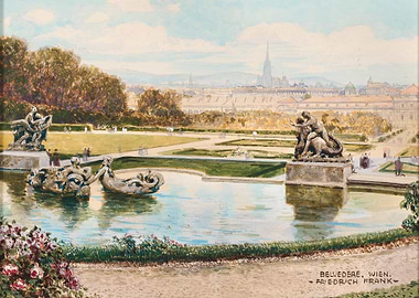 Belvedere, Wien by Friedrich Frank
