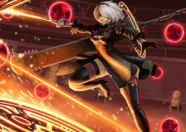 2B Nier Automata Action Pose