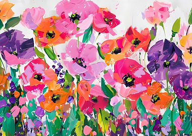 Colorful Floral Painting