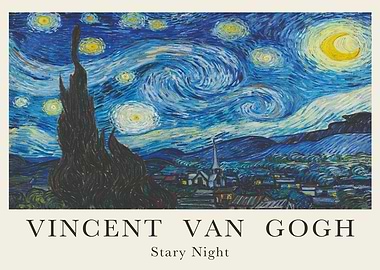 Vincent Van Gogh's Starry Night Painting