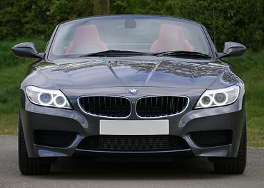 Gray BMW Z4 Roadster Front View