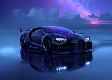Bugatti Chiron Nightscape