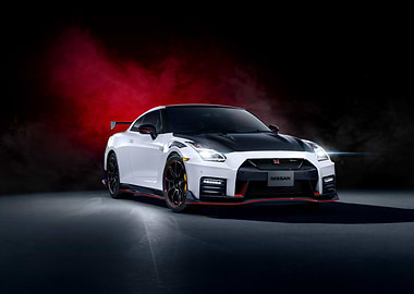 Nissan GT-R Nismo White and Black