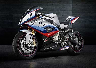BMW S1000RR Motorcycle Studio Shot