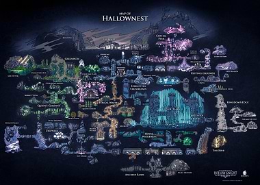 Hollow Knight Map of Hallownest
