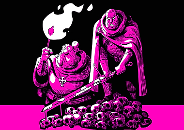 Crimson fall pink of skulls