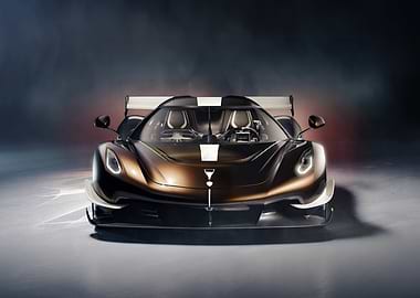 Brown and Black Koenigsegg Sports Car