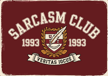 Sarcasm Club 1993 Vintage Design