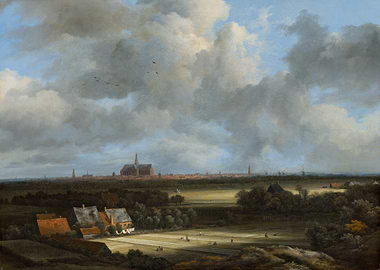 Haarlem from the Dunes, painting