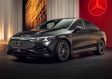 mercedes-benz cla dark matte finish