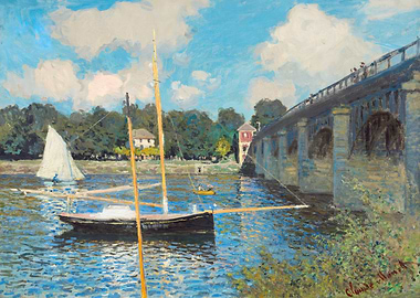 Claude Monet's Argenteuil Bridge Painting