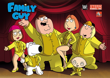 Family Guy in Yellow Suits