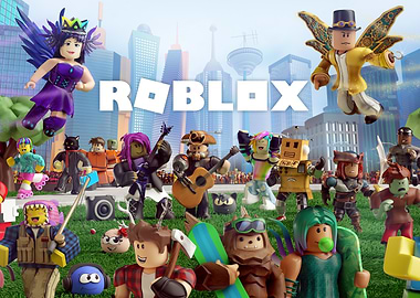 Roblox Characters in Cityscape