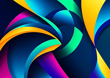 Colorful Abstract Swirl