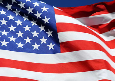Waving American Flag