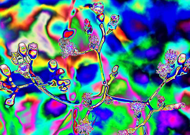 Psychedelic Floral Abstract