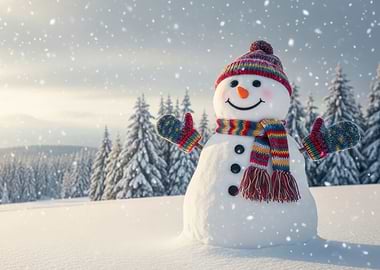 Snowman in Winter Wonderland