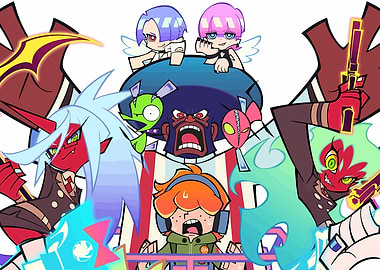 Panty & Stocking with Garterbelt characters