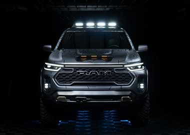 Ram Dacota Truck Front View