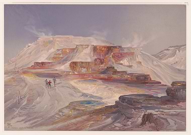 Mammoth Hot Springs Painting