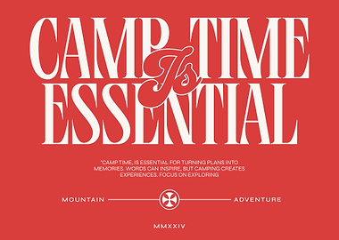 Camp Time Essentials Graphic Design